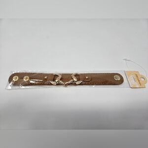 Snaffle Bit Cuff Style Snap Bracelet